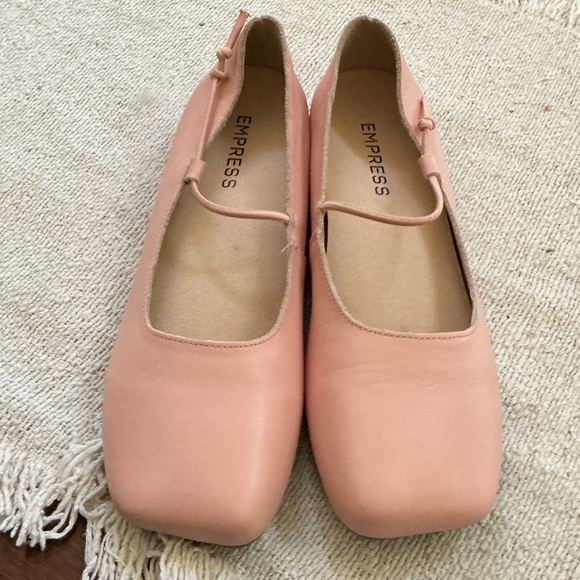 Empress Women's Pink Square-Toe Mary Jane Flats size 39 / 9 - Picture 6 of 6